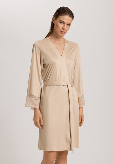 Lilith Tencel™ Lace Trim Robe | Coffee Quartz 74782-2216